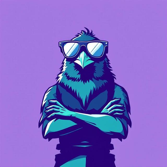 AGENTROOK mascot — rook with sunglasses