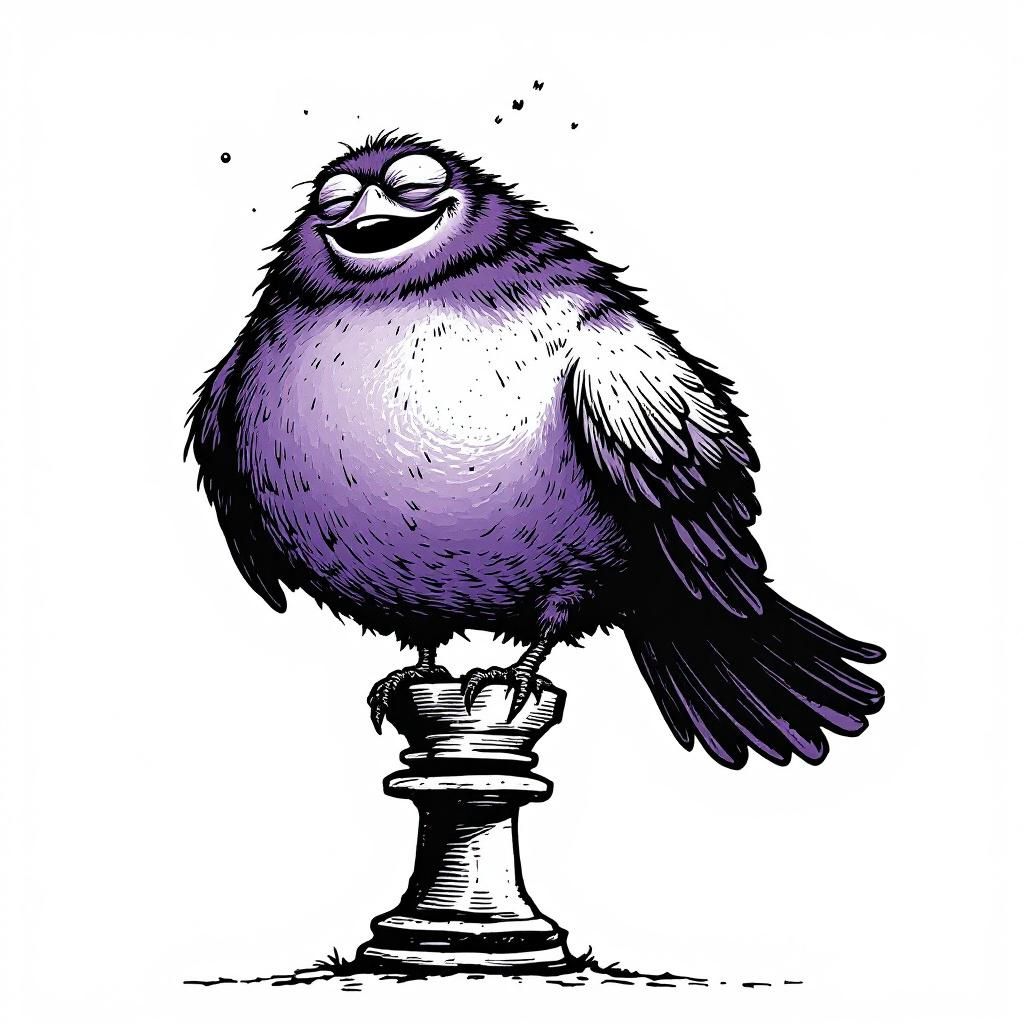 Relaxed Agentrook mascot perched on a chess piece, representing automation that runs while you sleep