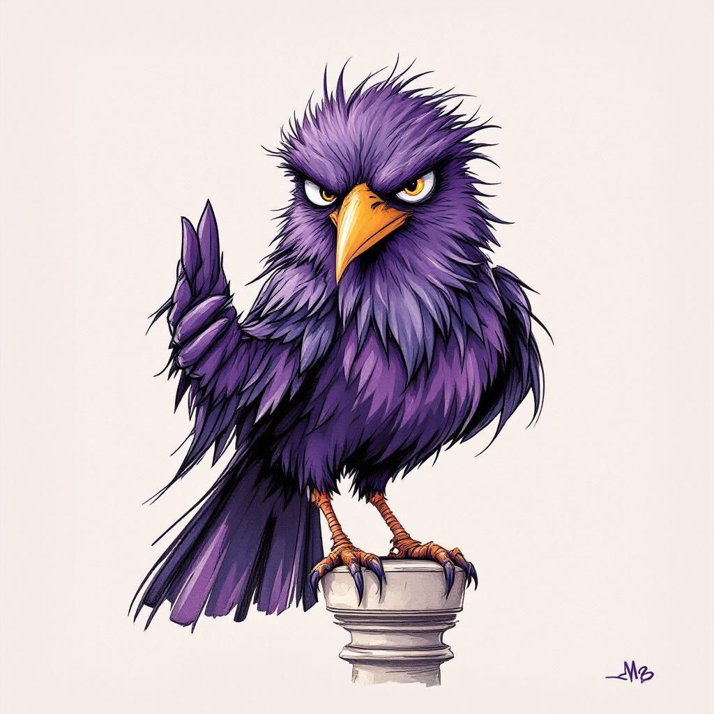 Agentrook mascot pointing upward from a chess piece, representing review and launch in the AI ad maker